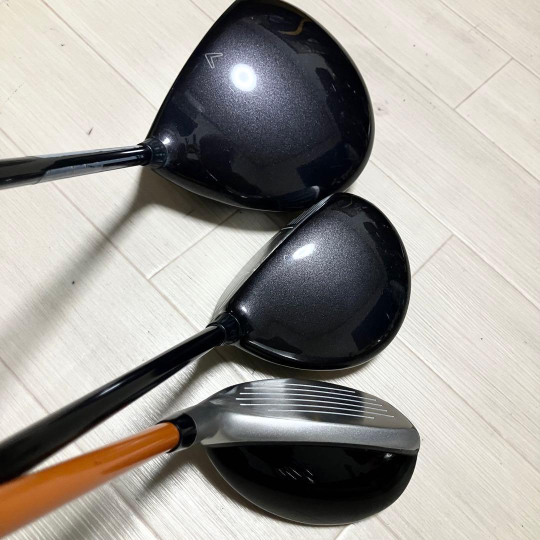 メンズゴルフフルセットcallaway キャロウェイ他クラブ計12本バック付