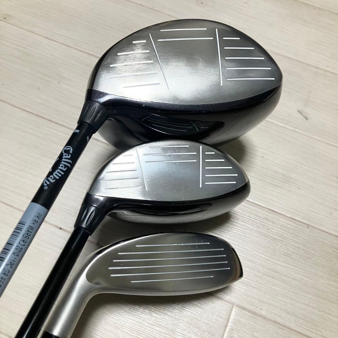 メンズゴルフフルセットcallaway キャロウェイ他クラブ計12本バック付