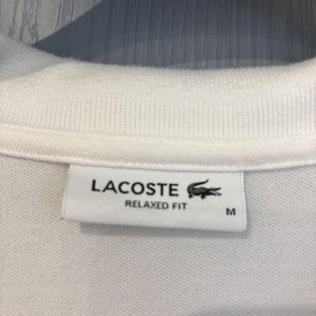 LACOSTE リラックスフィット ポロシャツ M ホワイト（ビームスゴルフ）