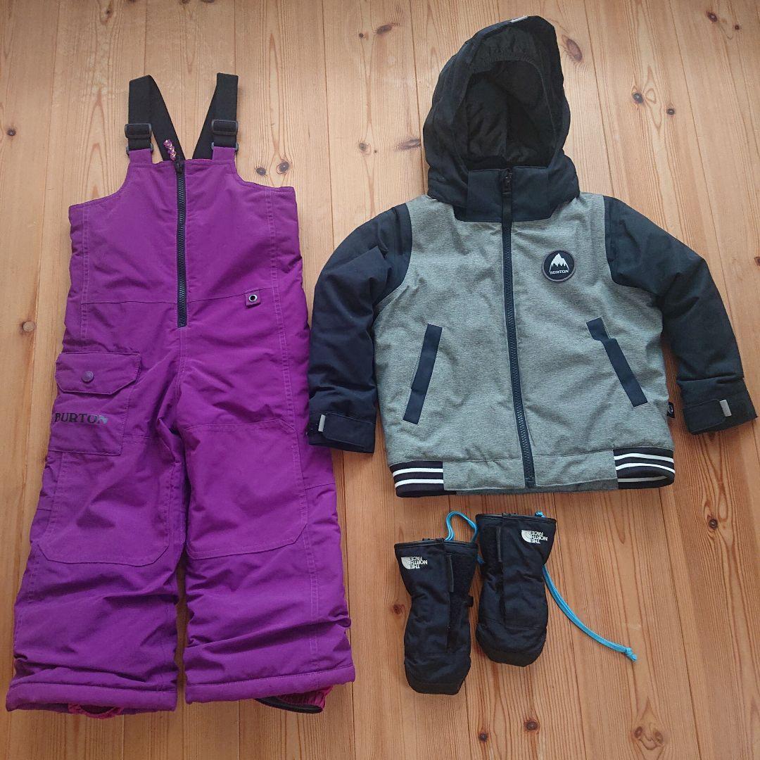 BURTON子ども用スノーボードウェアセット 手袋セット