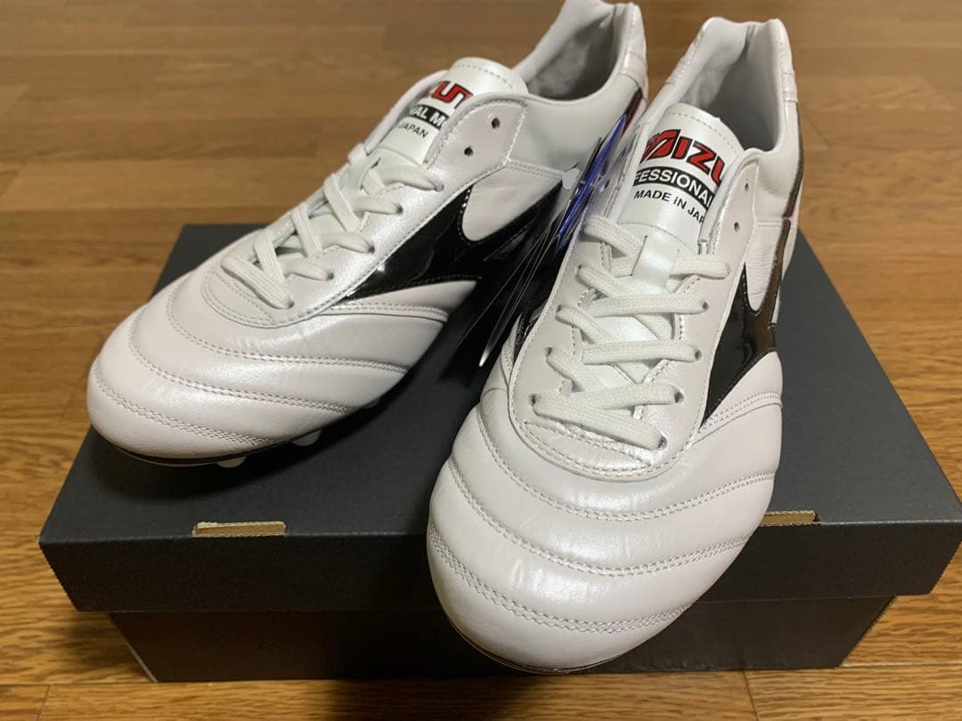 Mizuno モレリアⅡJAPAN サッカーシューズ ホワイト/ブラック26cm