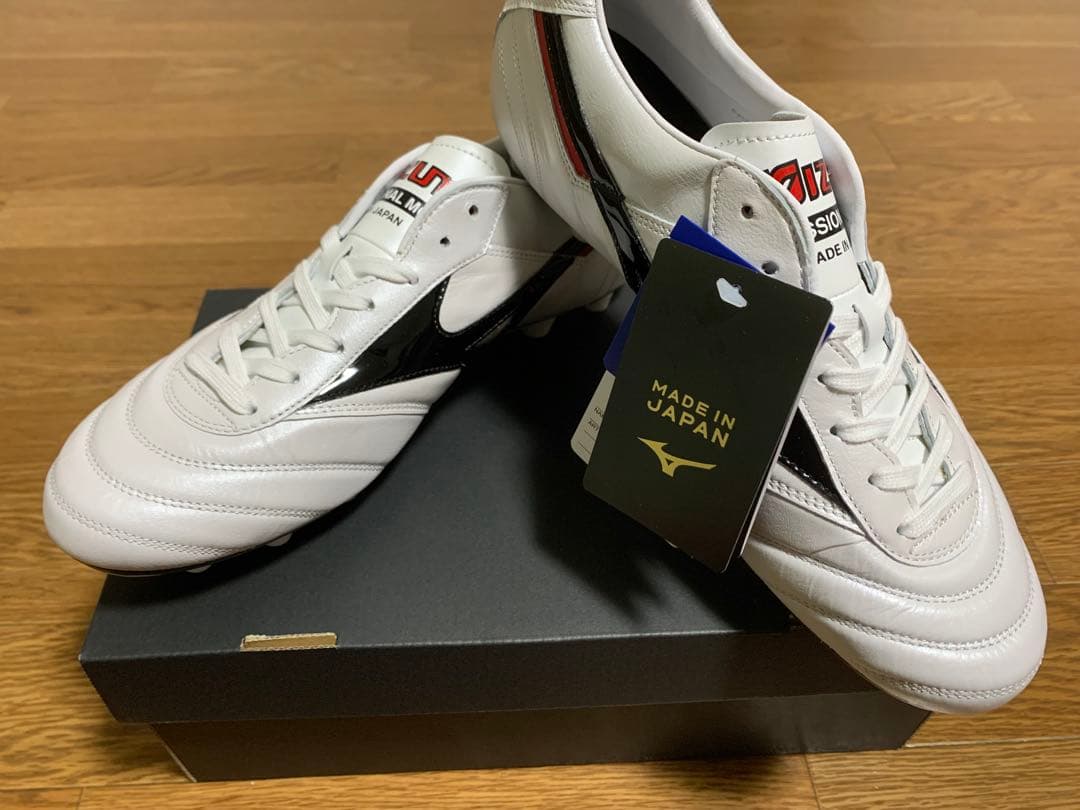 Mizuno モレリアⅡJAPAN サッカーシューズ ホワイト/ブラック26cm