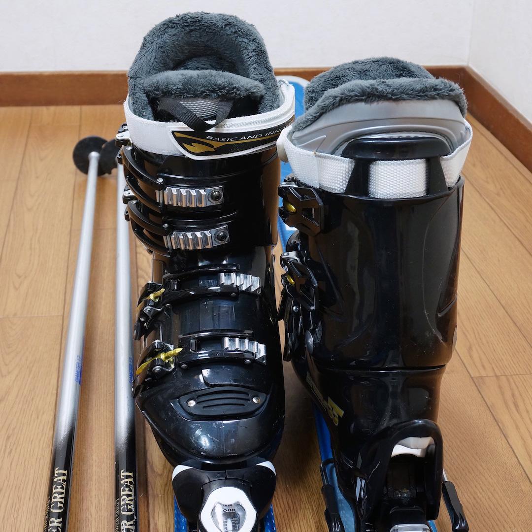 メンテ済 156cm靴26～26.5cm ROTACIONカービングスキーセット