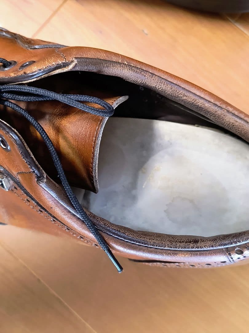 FOOTJOY フットジョイ　ウィングチップ ゴルフシューズ ブラウン　25.5