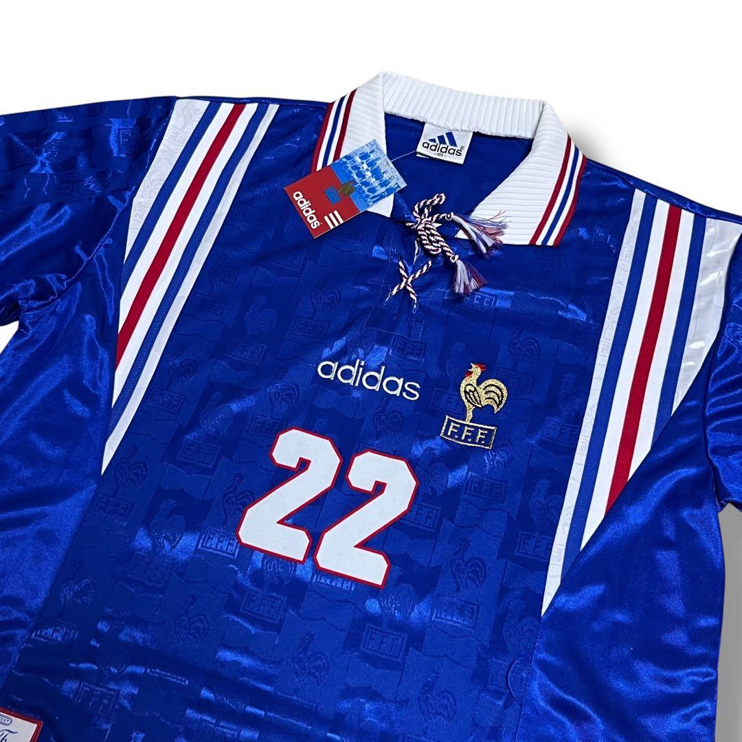 未使用タグ付き! アディダス フランス代表　サッカー 96/97ユニフォームL