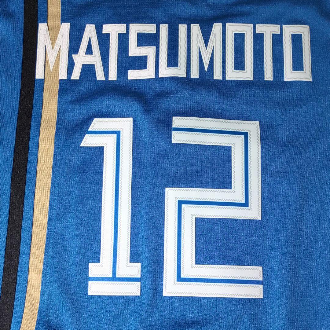 極美品 北海道日本ハムファイターズ 松本剛 #12 ビジターユニフォーム XL
