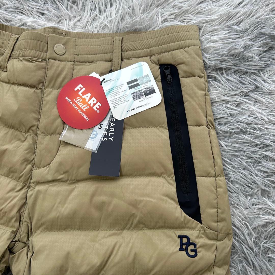 新品　パーリーゲイツ　パンツ　中綿　ストレッチ　ベージュ　防寒　サイズ6