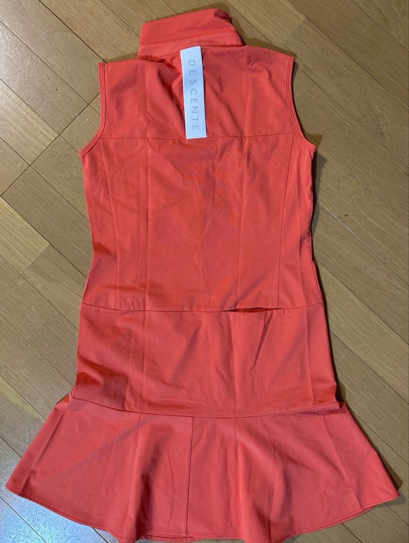DESCENTE GOLF レディースワンピース Lオレンジ