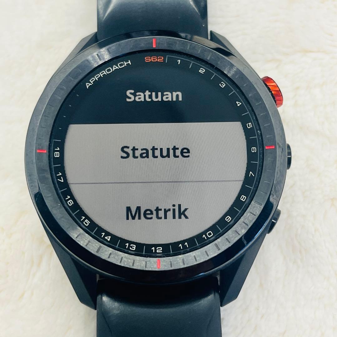 GARMIN APROACH S62 黒　ステンレスベルト付き