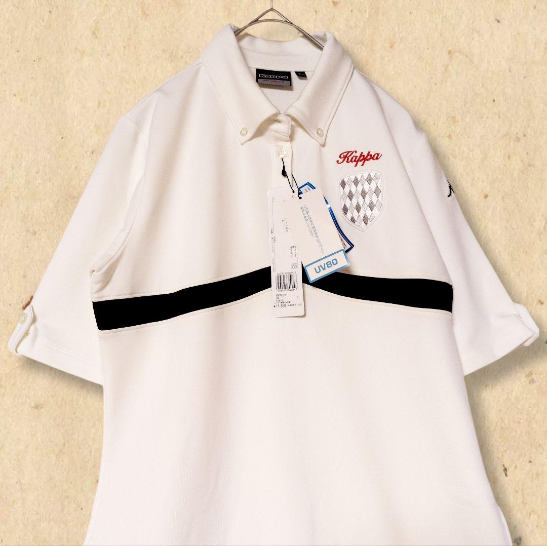 【新品タグ付❤️】カッパ ゴルフウエア ワンピース 白 UV80 ストレッチ L