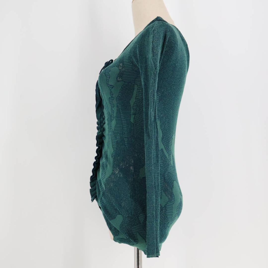 【美品 日本製 バレエ衣装】グリーン Chacott ノーソーイングニット 緑