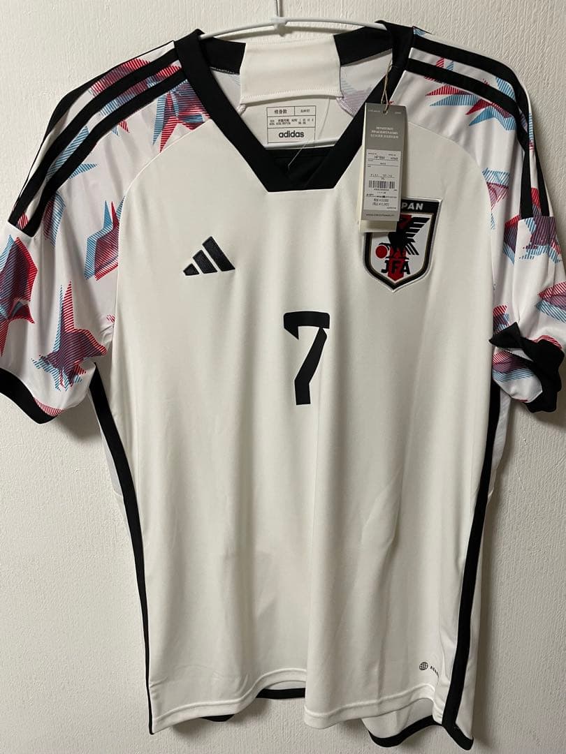 三笘薫 日本代表 7番 アウェイ レプリカユニフォーム3XL サムライブルー