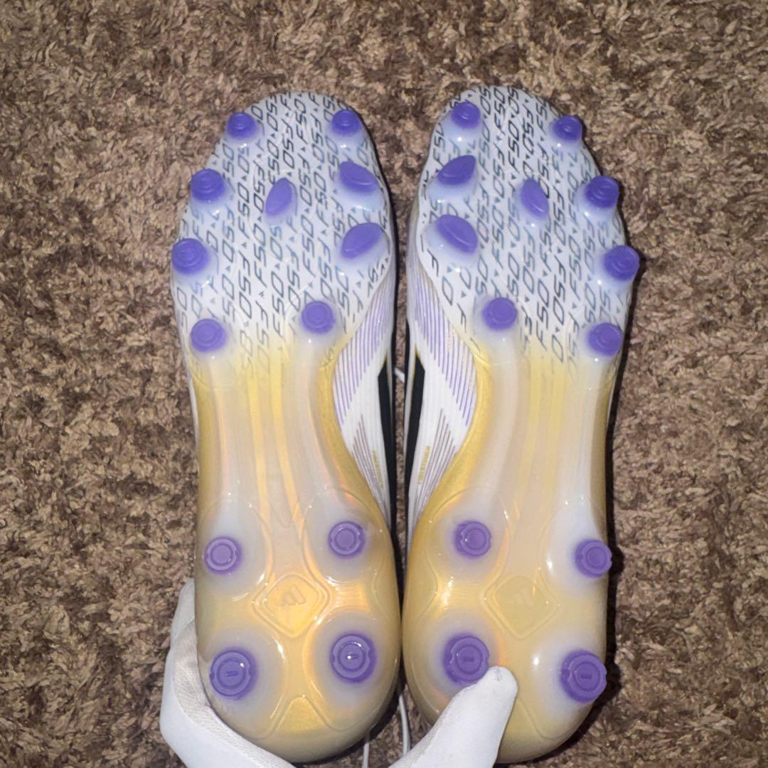 F50 PRO HG/AG adidas ホワイト/ブラック/パープル