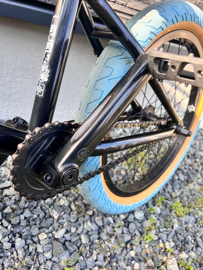 BMX自転車 ブラック/ブルー 20インチ