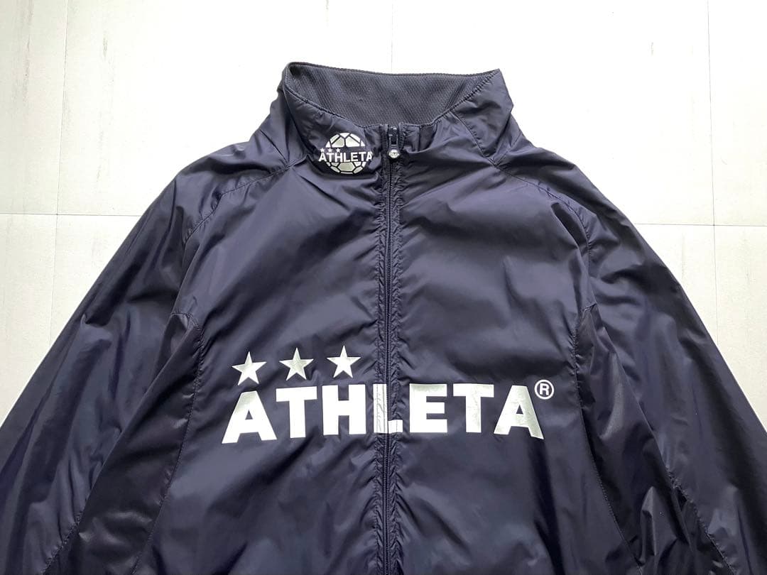 ATHLETA ウインドブレーカーセットアップ　ダークネイビー　L　ピステスーツ