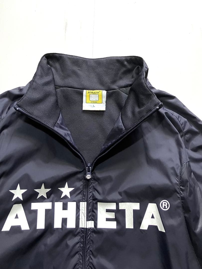 ATHLETA ウインドブレーカーセットアップ　ダークネイビー　L　ピステスーツ