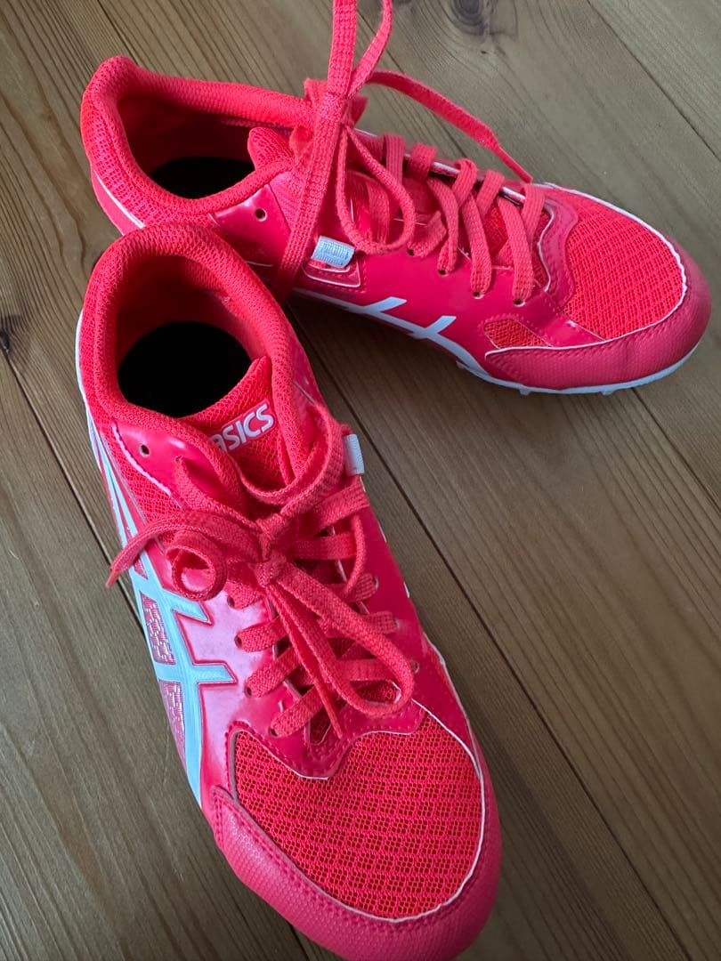 ASICS EFFORT 13 スパイクシューズ 23.0cm 赤