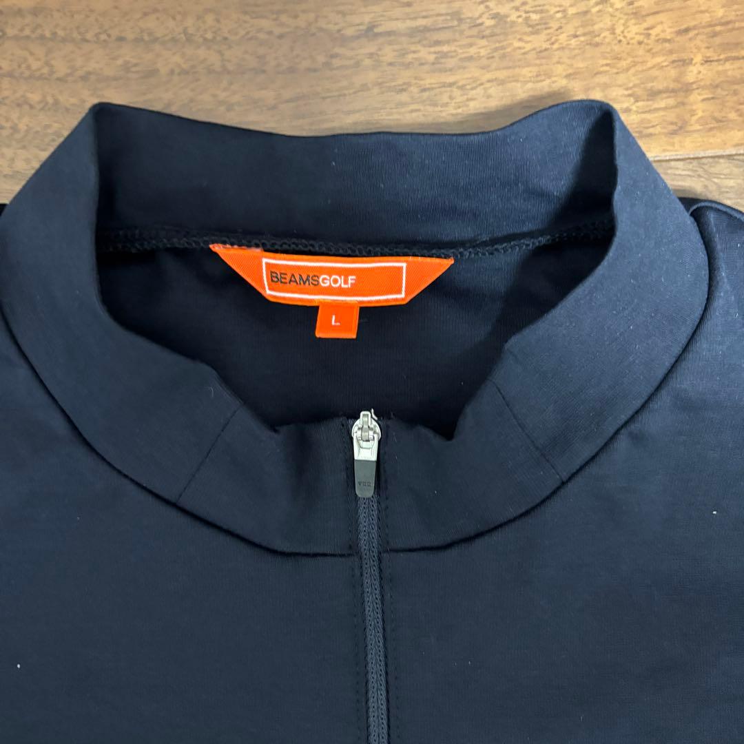 BEAMS GOLF ORANGE LABEL ストレッチモックネックシャツ