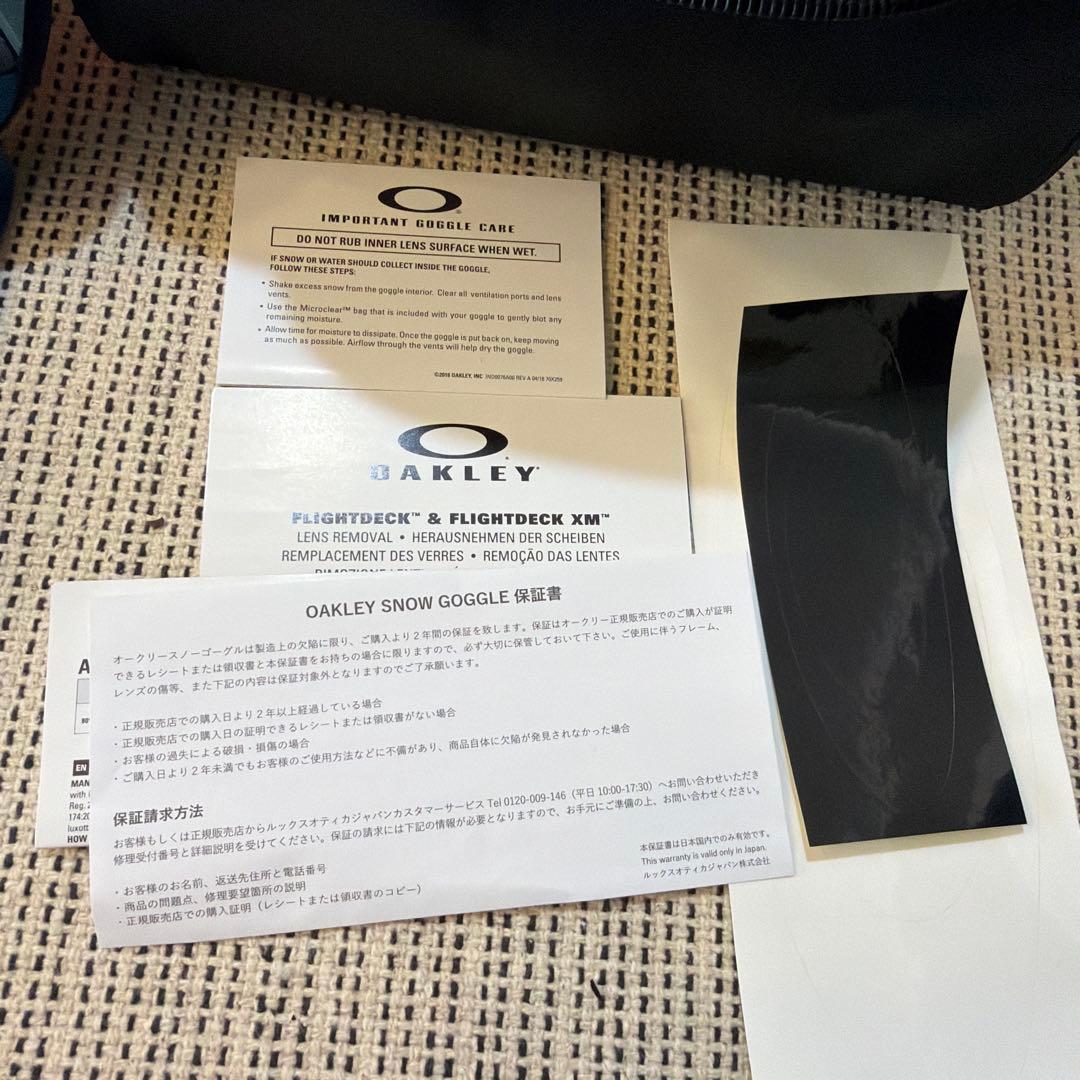 スキー・スノーボードアクセサリー Oakley Flight Deck  Goggles