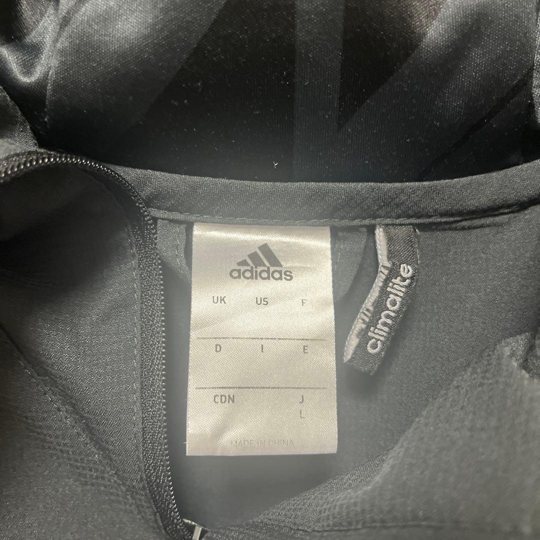 adidas アディダス トレーニングウェア ジャージ フード ハーフジップ L