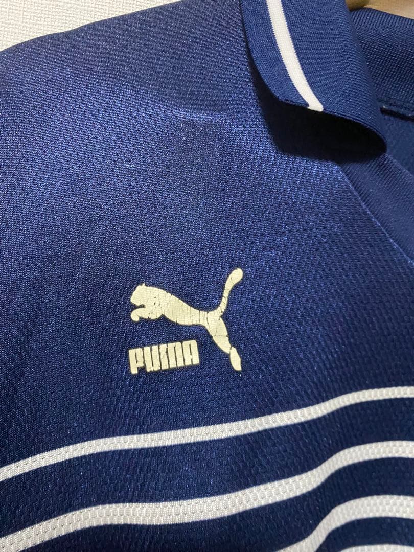 90s ジュビロ磐田 Puma シャツ 2XO ネイビー