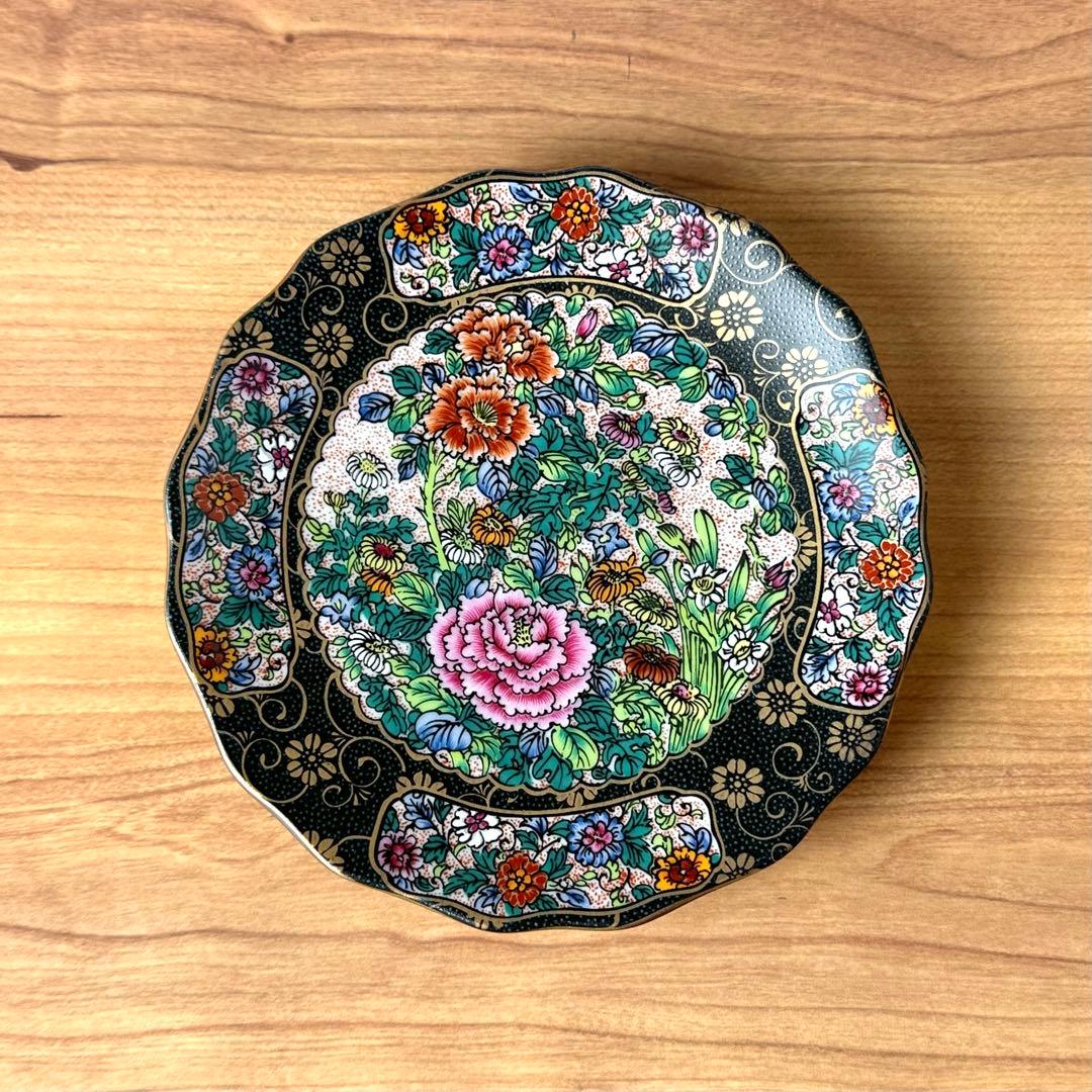 九谷焼　新品　4号皿　錦絵　小皿　5枚