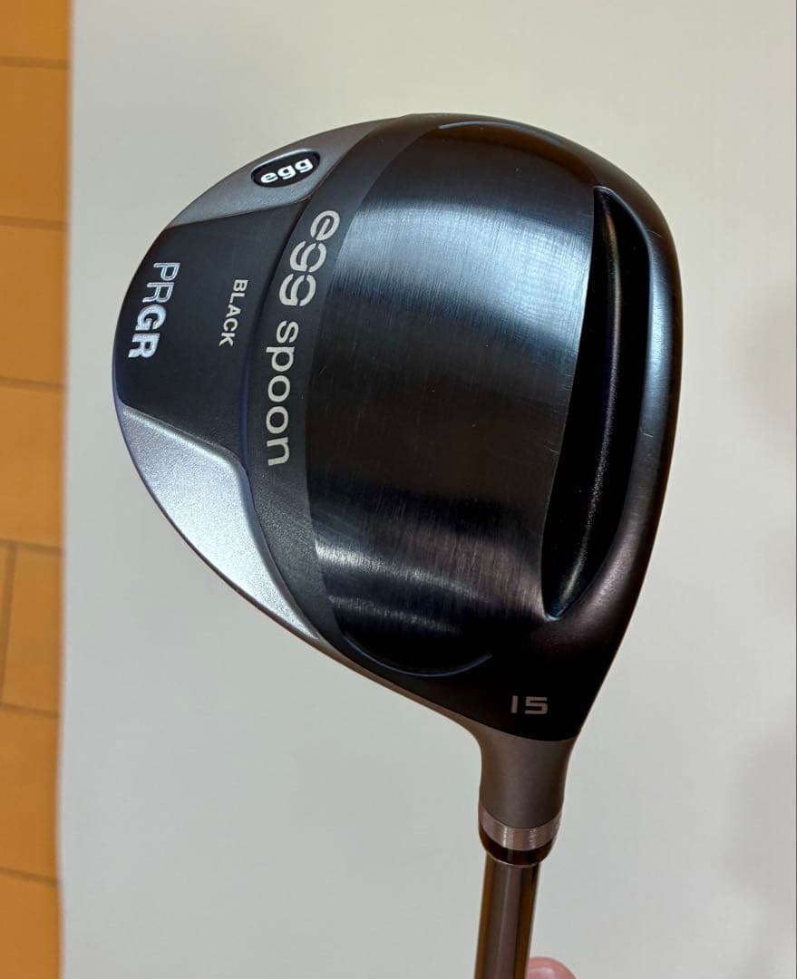 【美品】PRGR egg spoon ブラック 15度　　SR