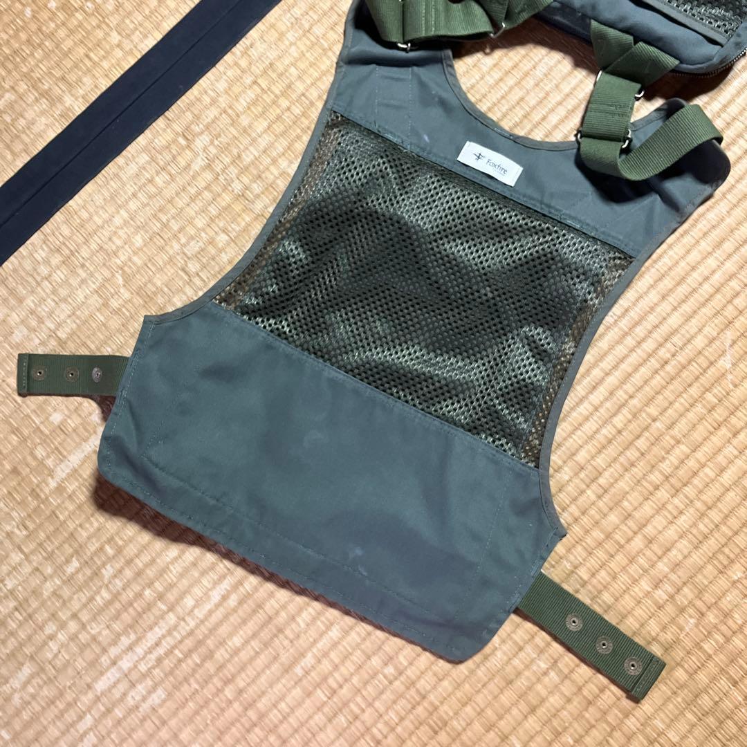 foxfire フォックスファイヤー チェストストラップベスト オリーブ
