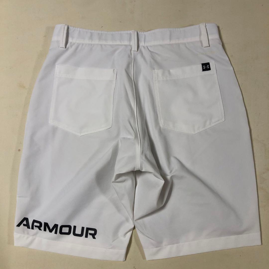 アンダーアーマー ゴルフ ストーム ショート ハーフ パンツ ホワイト Lサイズ