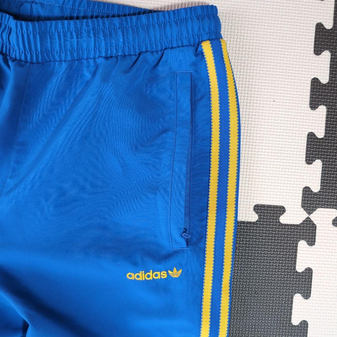 adidas ウーブン トラックパンツ　ブルー　Ｌ