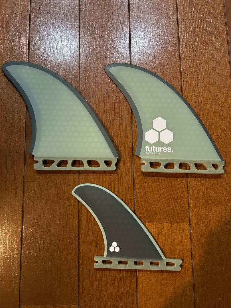 futures サーフボードフィン 3枚セット　AMT TWIN