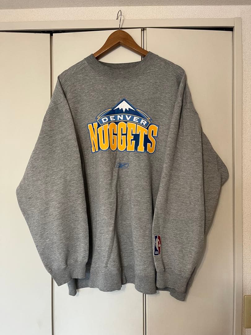 Reebok NBA　DENVER NUGGETS スウェットシャツ グレー