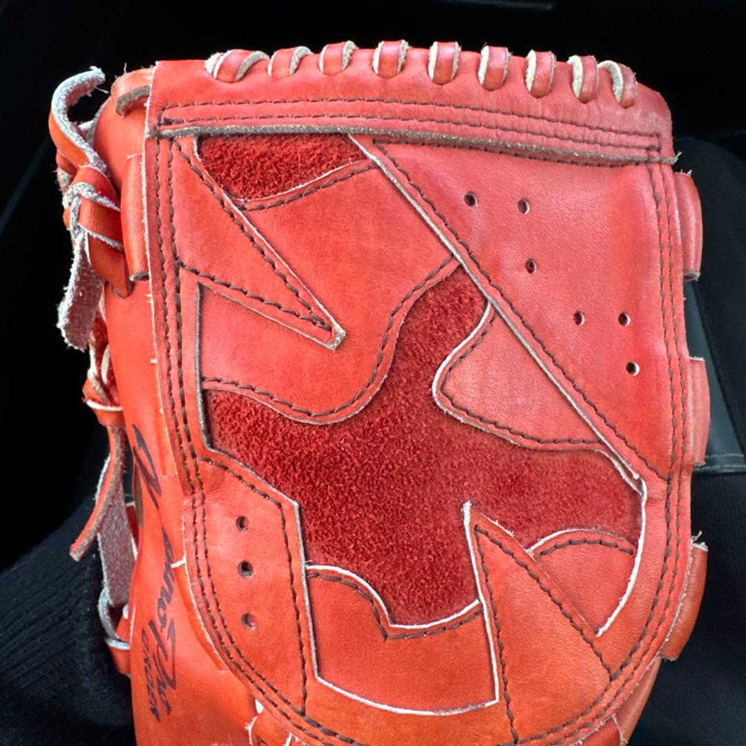 超美品　ミズノプロ　硬式グローブ　オーダー　スプレンティッドオレンジ
