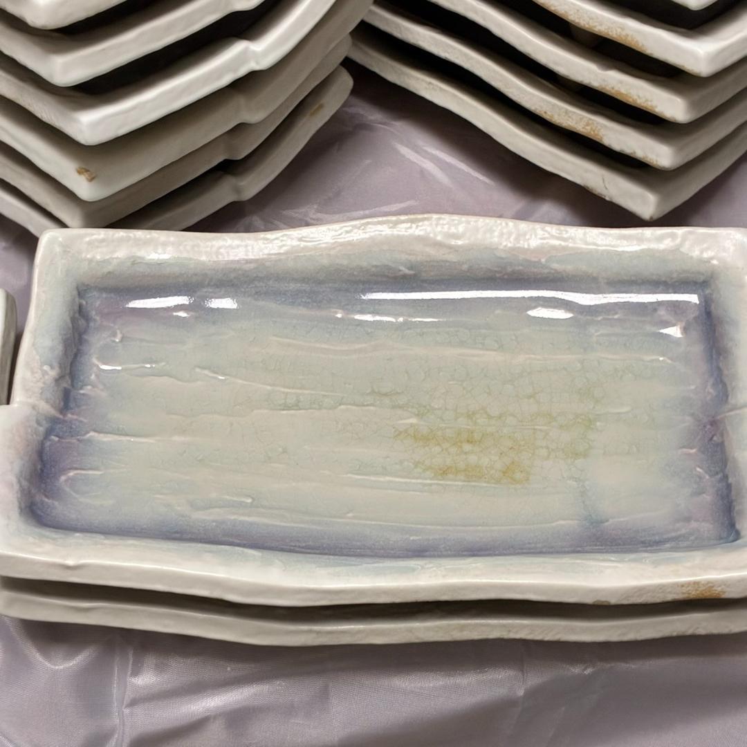 和食器　焼物皿　19.5×11㎝　52枚　　26163