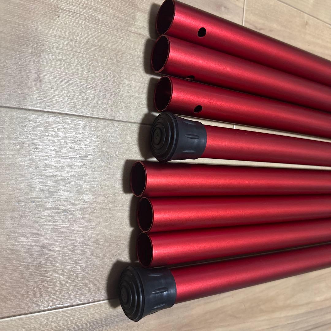 スノーピーク　ウイングポールレッド 280cm 2本セット