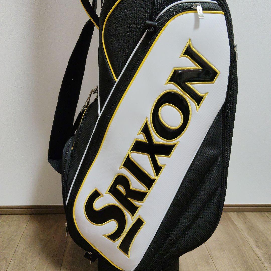 Srixon キャディバッグ フード付き 黒白