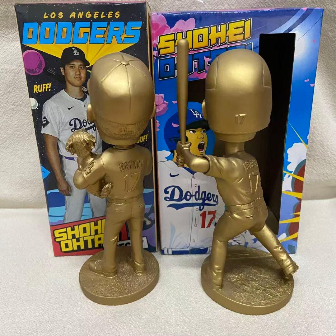 金色　大谷翔平　デコピン　バブルヘッド+ボブルヘッド　ゴールド　ドジャース会員