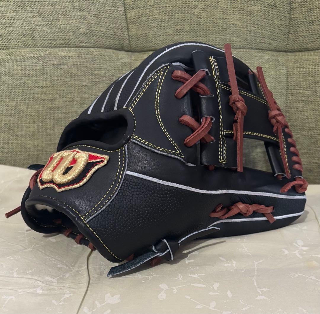Wilson 硬式内野手用グラブ 87型 ブラックSS 型付け済み 屋外未使用
