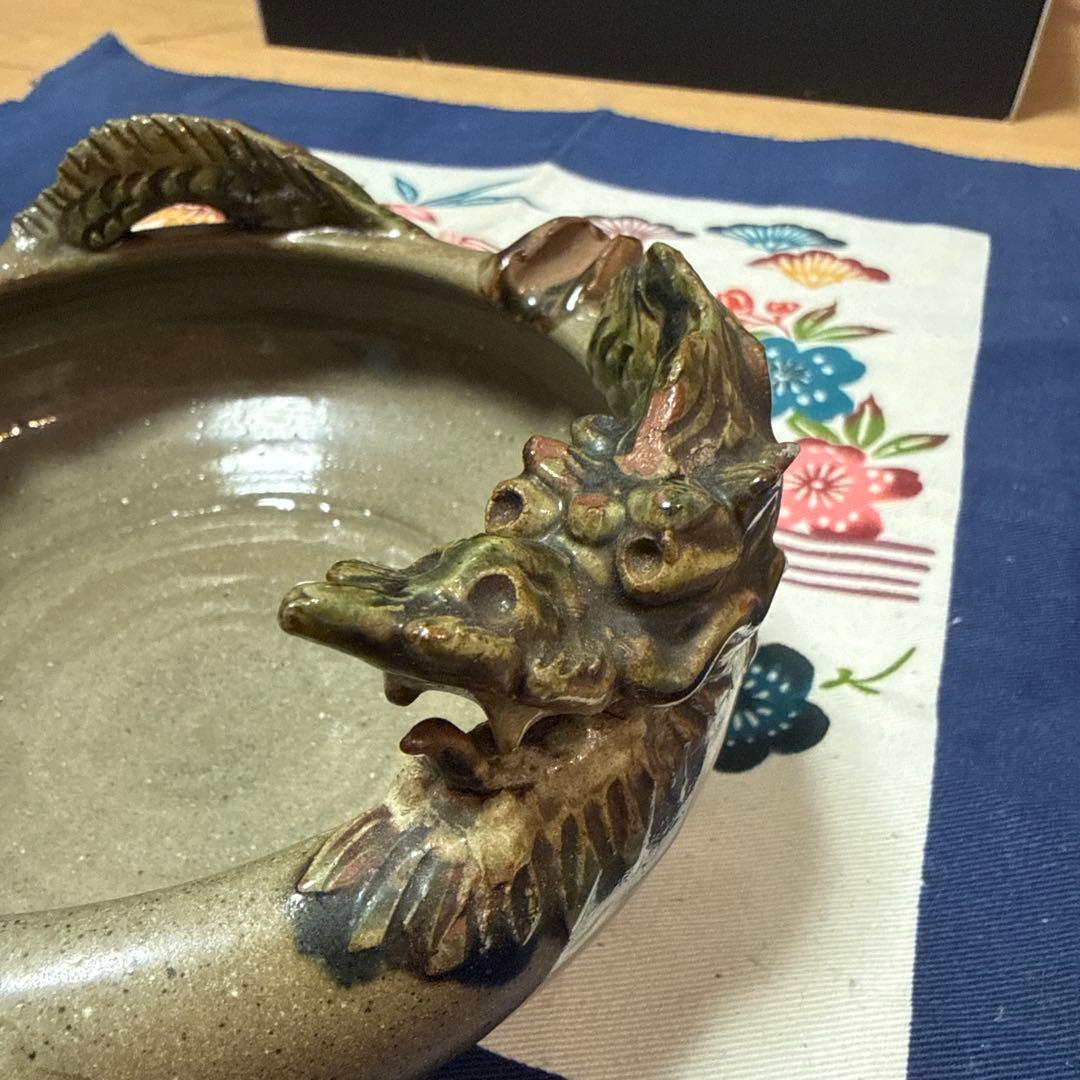 【希少】壺屋焼　灰皿　金勝造　やちむん