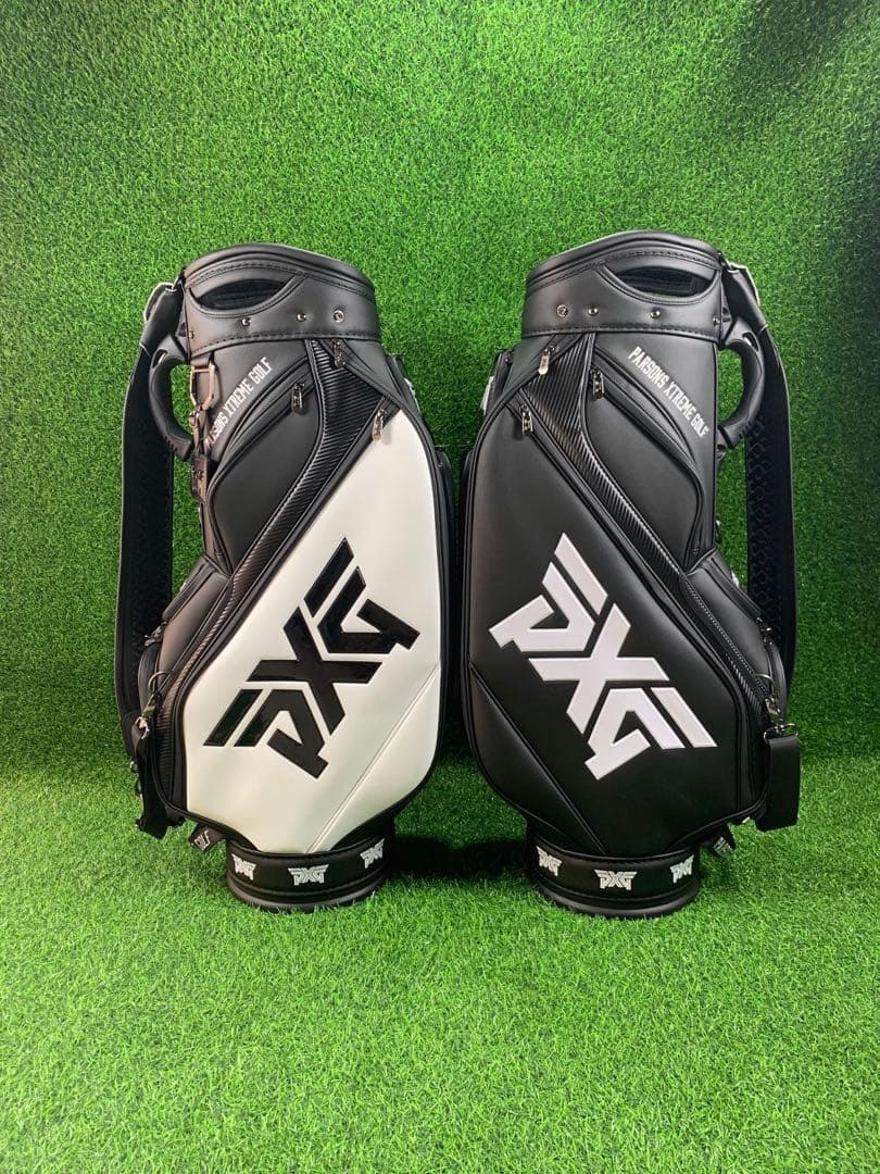 PXG ゴルフ キャディバッグ ゴルフバッグ クラブケース ホワイト 男女兼用
