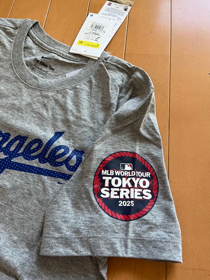 新品ドジャース大谷翔平2025TOKYOシリーズ Tシャツ　Sサイズ グレー