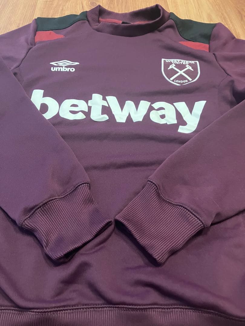 ウエストハムUMBROスウェット betway アンブロ　古着ビンテージ