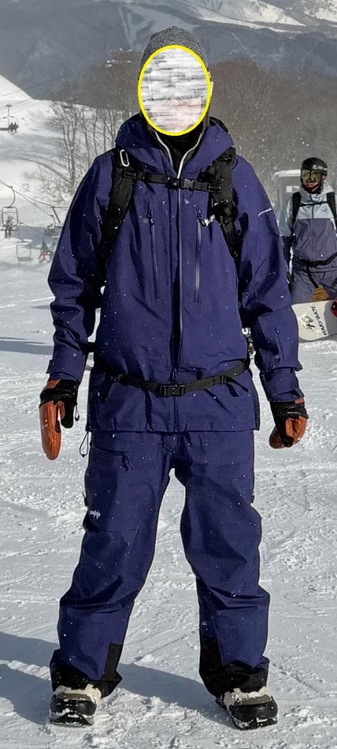 アンファッジ BIAFO JACKET＆BIB PANTS 　XL　ネイビー美品