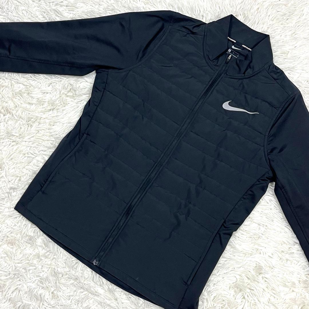 NIKE 中綿キルティング切替 エアロロフトジャケット ブラック Lサイズ