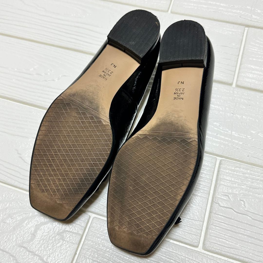 美品 DIANA リボン フラットパンプス 日本製 23.5cm