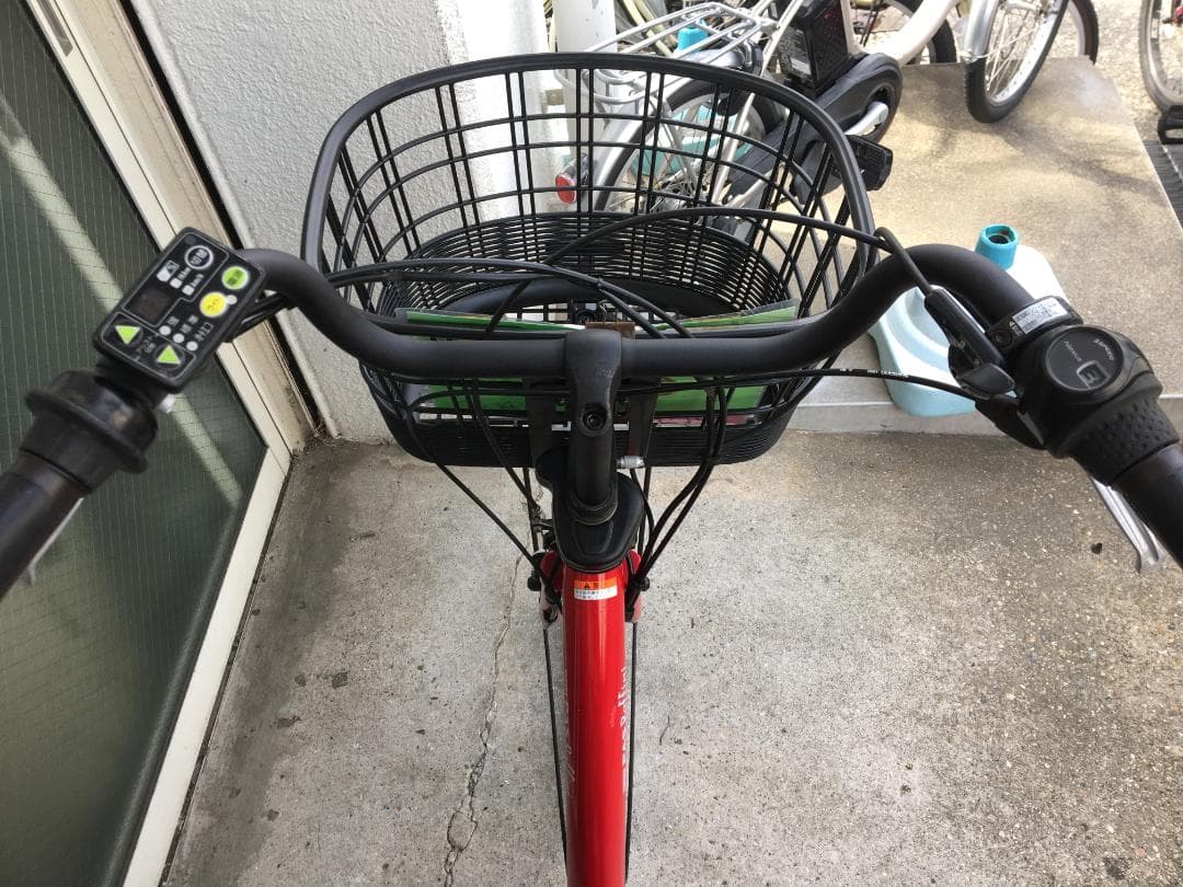地域限定送料無料　パス　ラフィーニ　子供乗せ　8,7AH　赤　神戸市　電動自転車