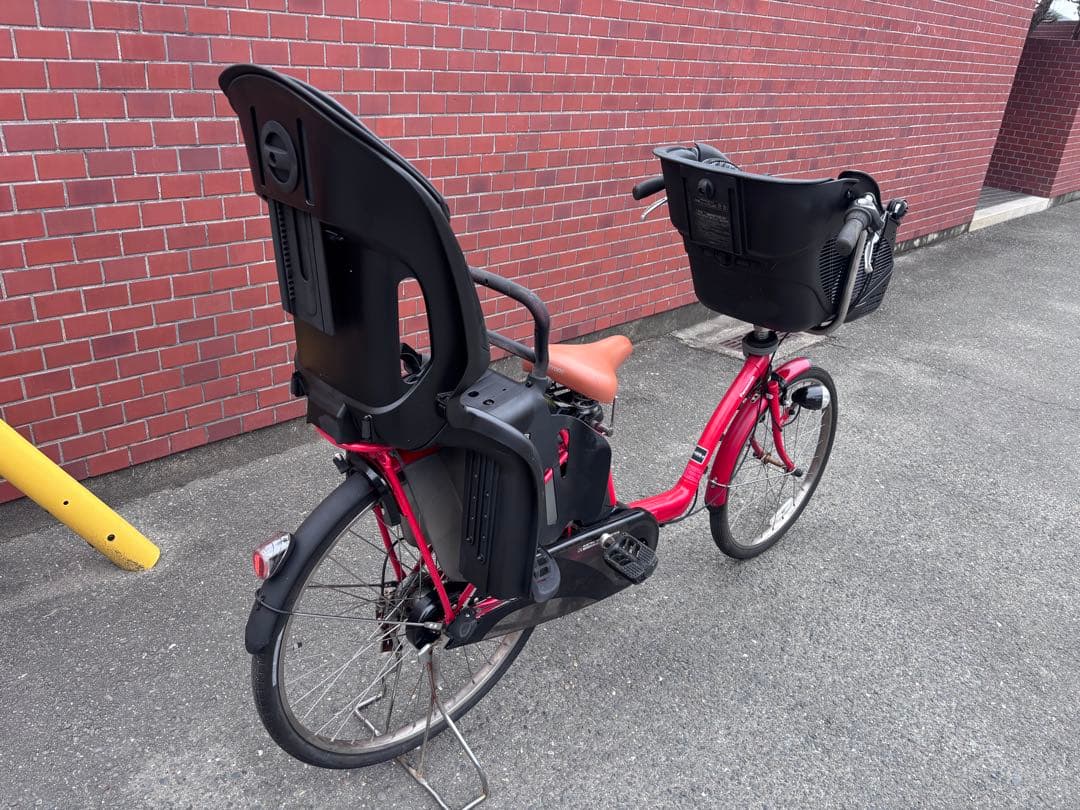 Panasonic電動アシスト自転車 チャイルドシート付き　レッド