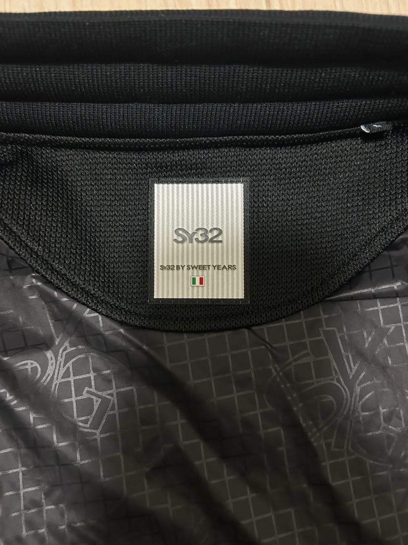 【美品】SY32 GOLF クオーターニット フルジップジャケット L 黒
