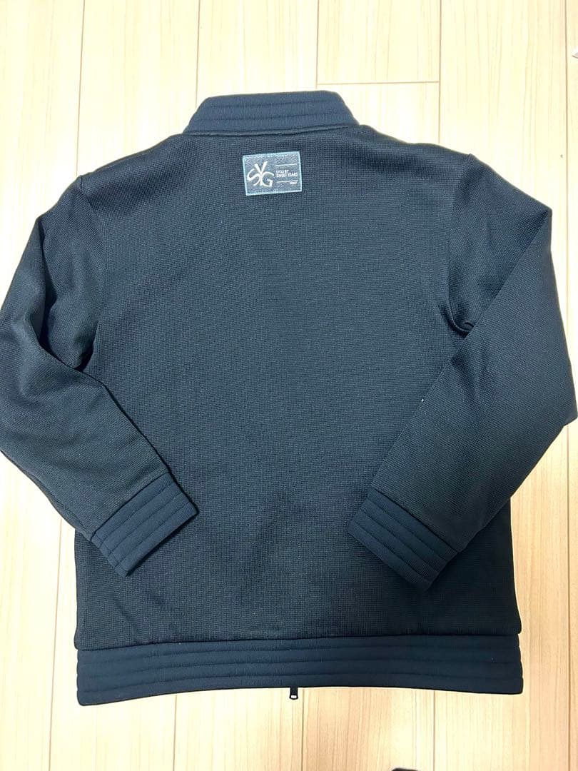 【美品】SY32 GOLF クオーターニット フルジップジャケット L 黒