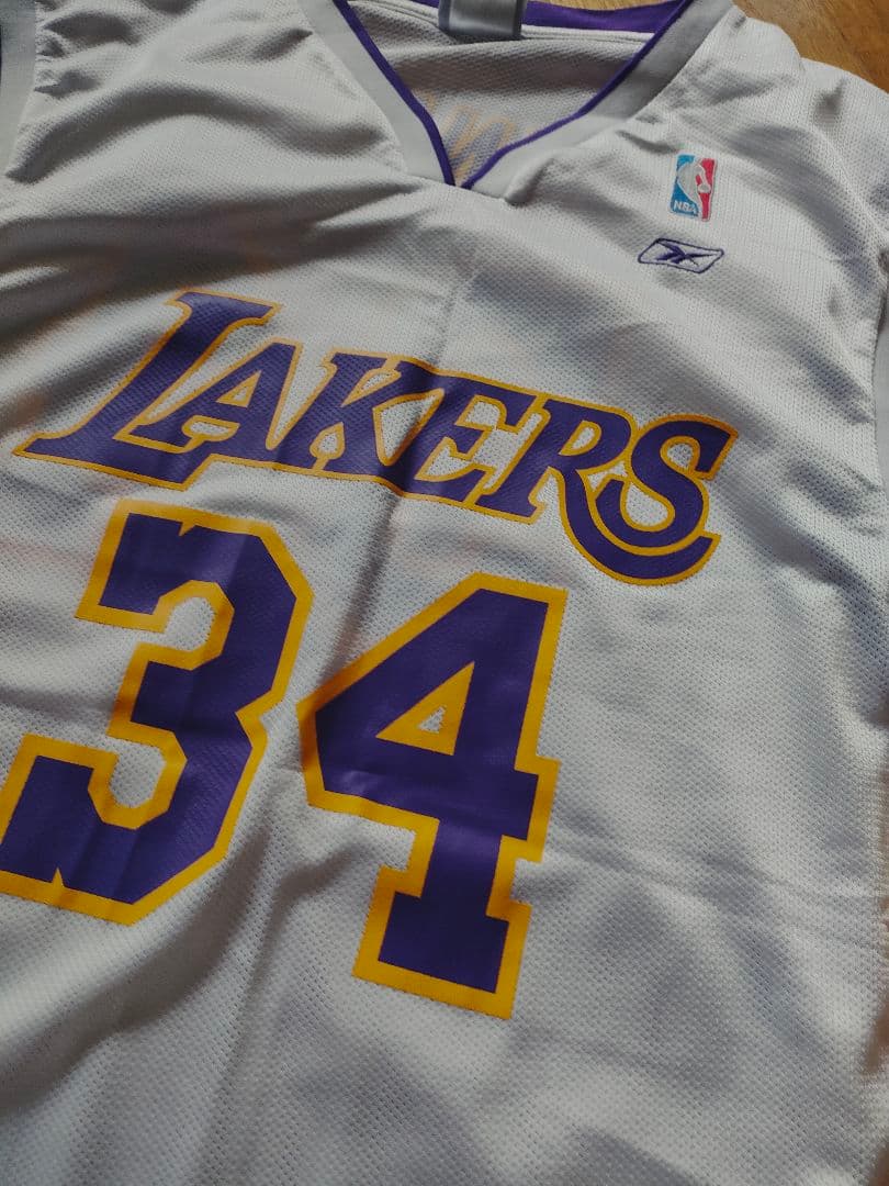 希少 リーボック NBA LAKERS シャキール・オニール ユニフォーム L